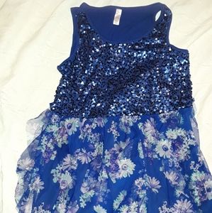 24 Plus Girls Sequin/Tule Justice Dress Worn Once